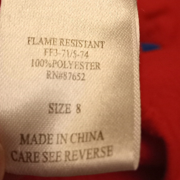 Nintendo Mario Brothers Luigi Long Sleeve Fleece Pajama Set Size 8 - Picture 7 of 8